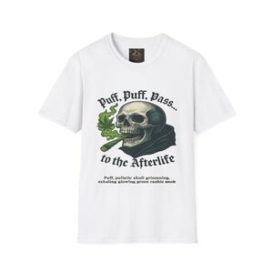 Gildan White Skull Graphic Tee